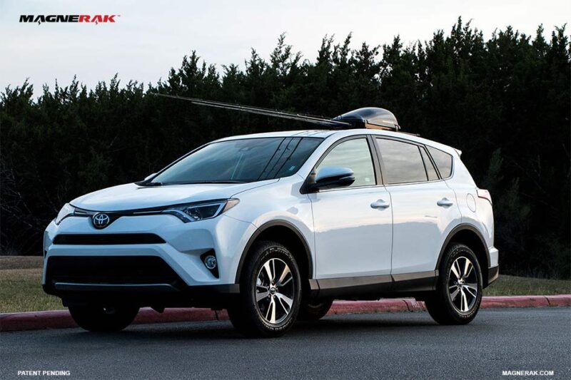 Fish Rav 4 MAGNERAK FISHING ROD ROOF RACK ON A TOYOTA RAV4
