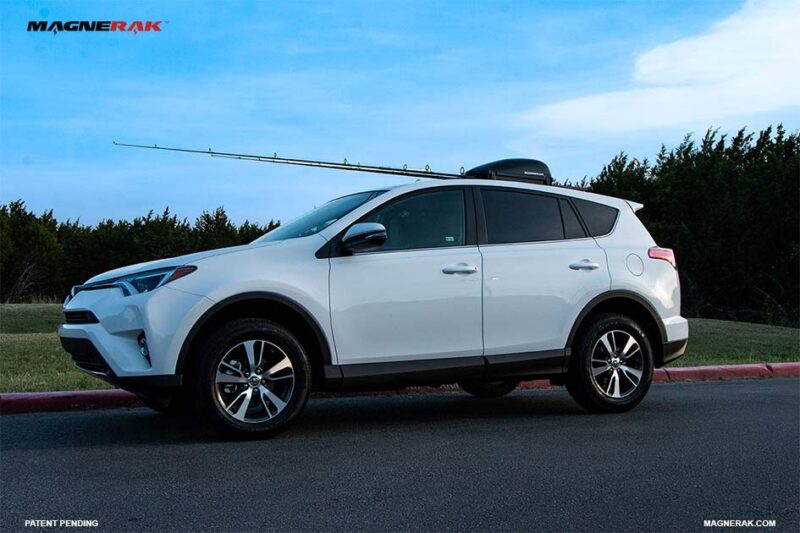 Fish Rav 4 MAGNERAK FISHING ROD ROOF RACK ON A TOYOTA RAV4