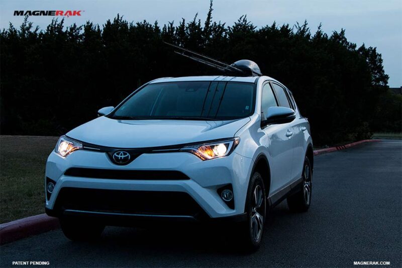 Fish Rav 4 MAGNERAK FISHING ROD ROOF RACK ON A TOYOTA RAV4